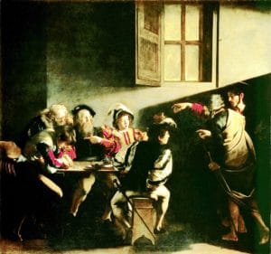 Rzym barokowy - Caravaggio - Powołanie św. Mateusza