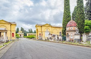 Rzym za Murami Aureliańskimi - Nomentano i Tiburtino 5 Rzym - cmentarz monumentalny Campo Verano