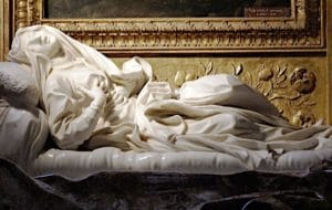 Zatybrze - kościół San Francesco a Ripa - rzeźba Berniniego "Ekstaza bł. Ludwiki Albertoni"